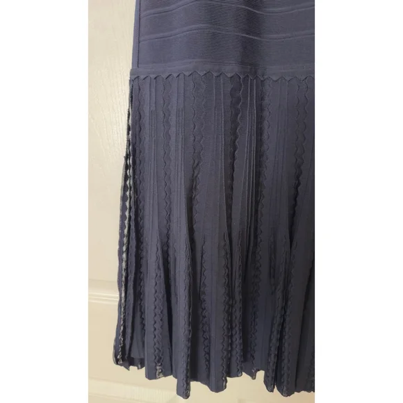 Women's Herve Leger Bandage Midi Dress Navy Size XS - Picture 2 of 9